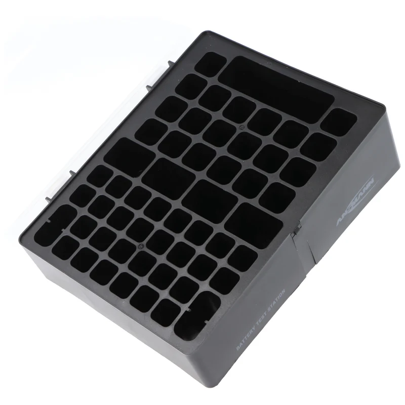 Ansmann Batterie Aufbewahrungsbox inklusive 20x Mignon AA und 32x Micro AAA Alkaline Batterien, inkl. Wandhalterung