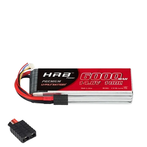 HRB LiPo Akku 4S 14,8V 6000mAh 100C TRX