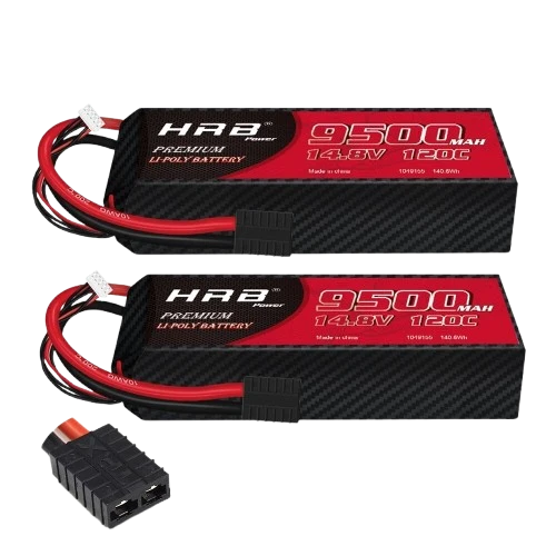 HRB LiPo Akku 4S 9500mAh 14,8V 120C TRX LiPo Akku (2 St.)