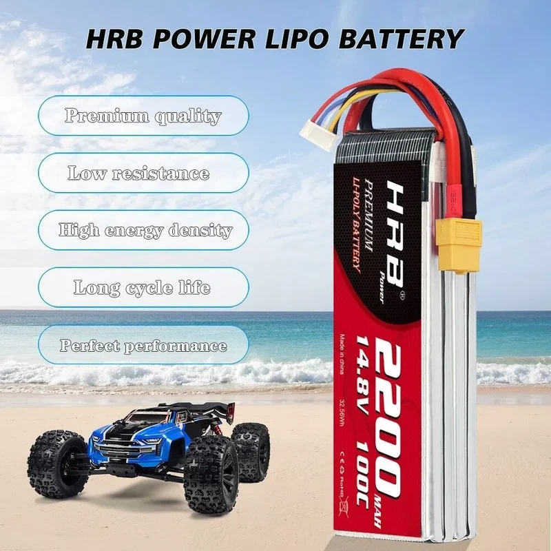 HRB 4S 2200mAh 14,8V 100C LiPo-Akku mit XT60-Stecker