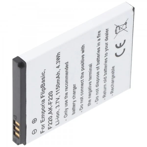Accucell AK-F220 Akku für Emporia F210, F220, Flip basic, Emporia FLIPbasic SD474050A
