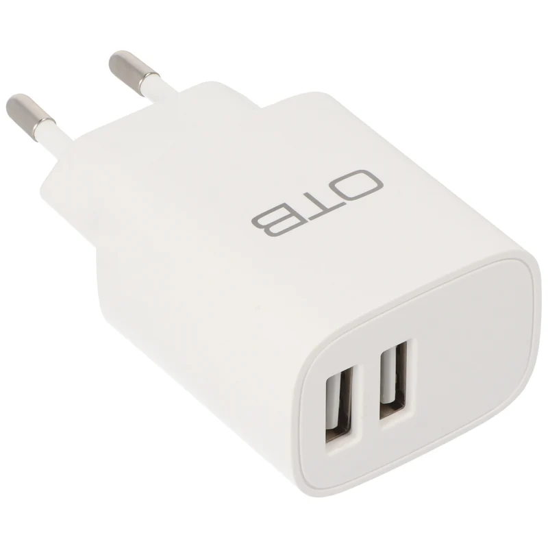 AccuCell Ladeadapter USB - 2,4A 2-Port Multiadapter - weiß