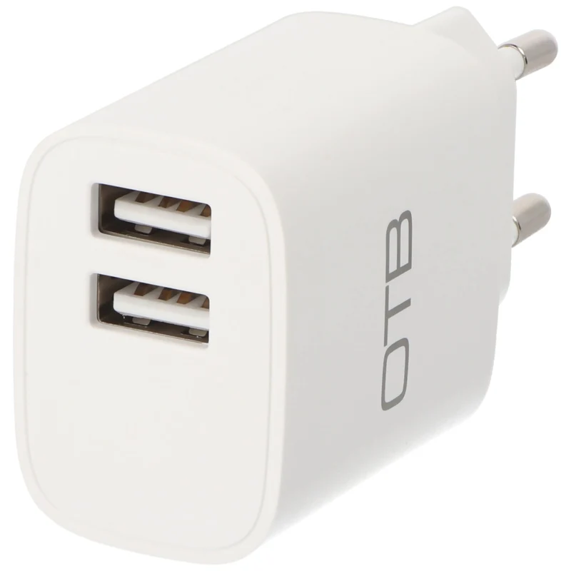 AccuCell Ladeadapter USB - 2,4A 2-Port Multiadapter - weiß
