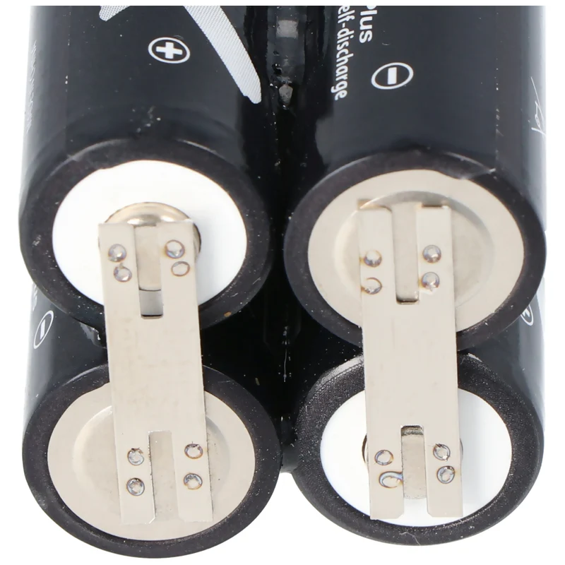 AccuCell Akku passend für Makita 6722D, 6722DW, 6723DW, ersetzt Makita TL00000012 CS-MKT672PW, 4 x APFT2100-1 4er-Würfel NiMH Mignon AA AkkuPack 4,8 Volt mit Anschlussfahnen