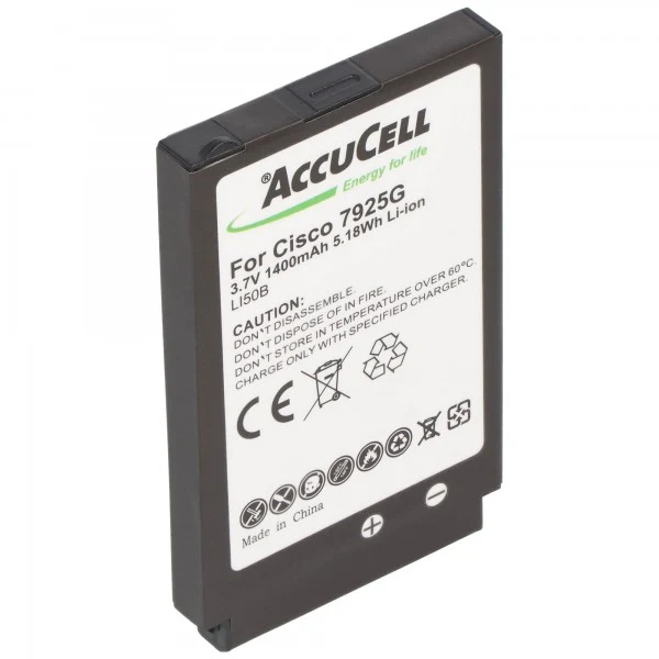 AccuCell Nachbau Akku passend für den Cisco 7925G Akku 7725, 74-5469-01, U8ZBAE12