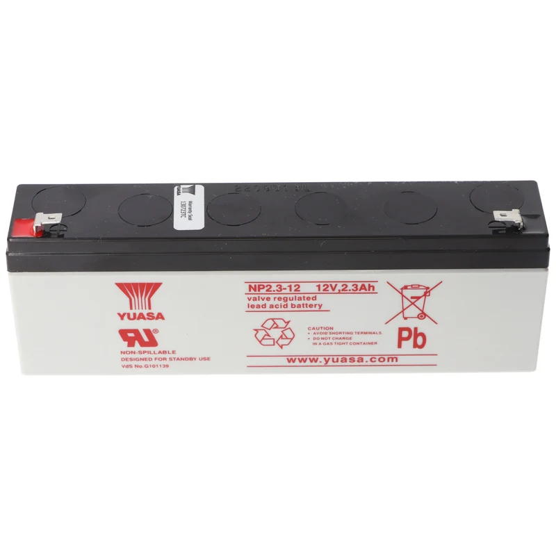 Yuasa NP2.3-12 Akku Blei PB 12 Volt 2,3Ah Faston 4,8mm
