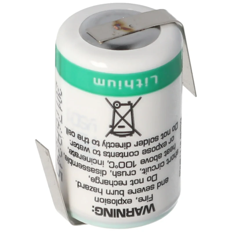 SAFT LS14250CNR Lithium Batterie, Size 1/2 AA, Lötfahnen Z-Form
