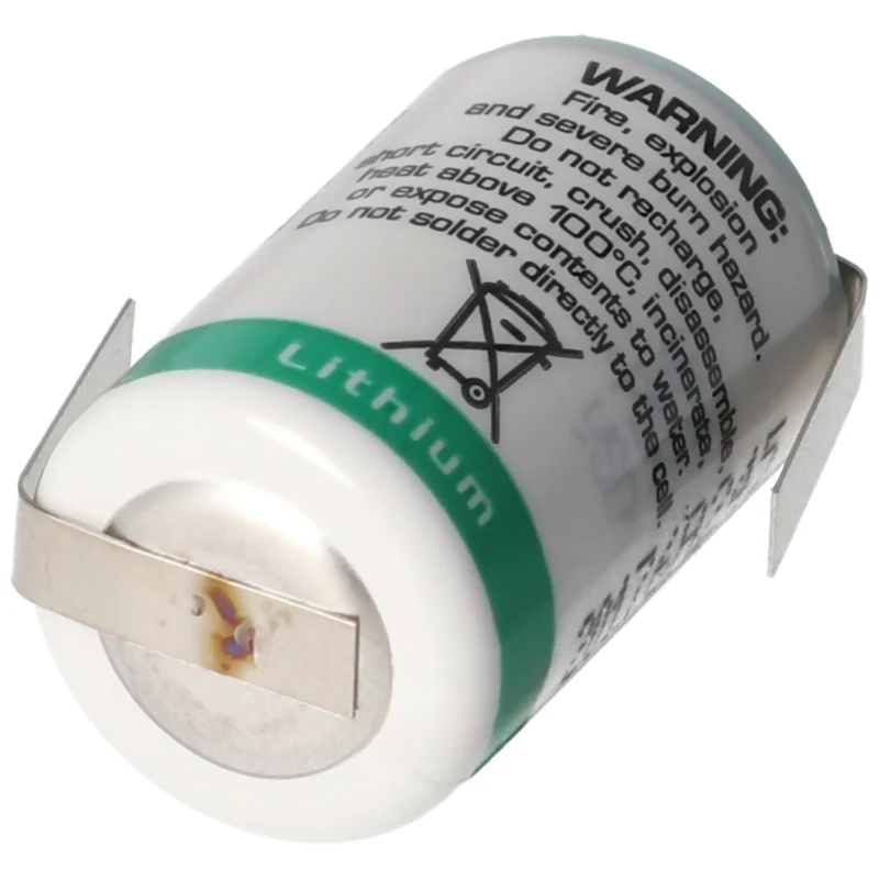 SAFT LS14250CNR Lithium Batterie, Size 1/2 AA, Lötfahnen Z-Form