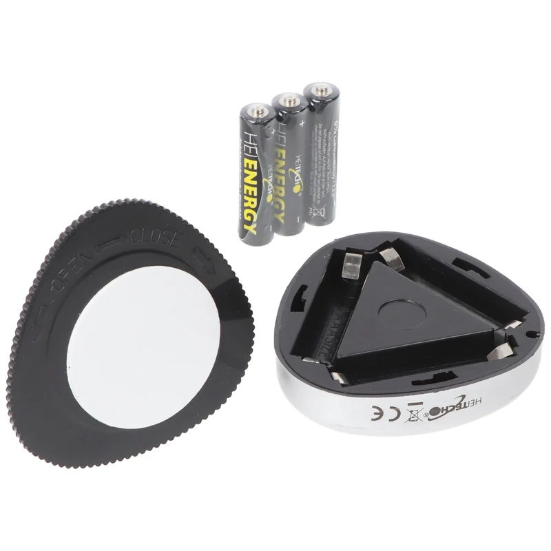 Heitech LED-Licht mit je 3 LEDs, Mini-LED Leuchte, einfache Befestigung, inklusive Batterien