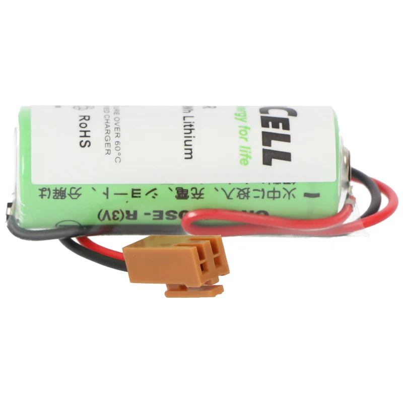 FDK Lithium Batterie CR17450E-R Size A, LX98L-0031-0012, mit Kabel und Stecker, Fanuc A98L-0031-0012 Batterie, Stecker beachten, vergleichen