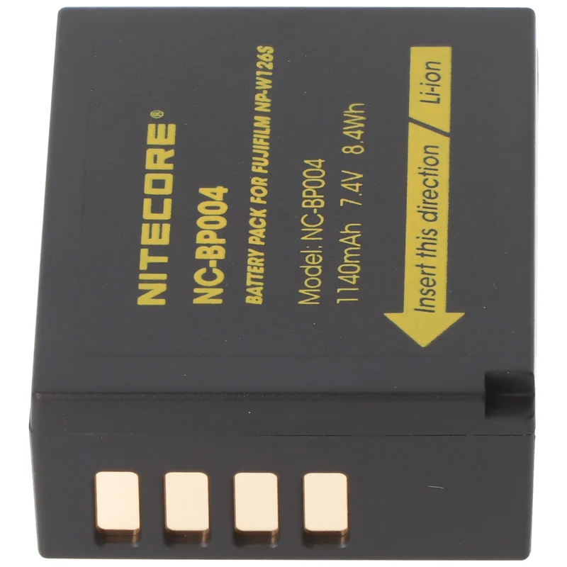 Nitecore NP-W126S Kamera Akku für Fujifilm