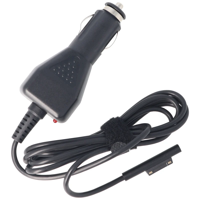 AccuCell 15 Volt KFZ-Ladekabel Microsoft Surface Pro 5, 6, 7, X Ladestrom 2,58A, Spannungen beachten, 112,5 cm Kabellänge