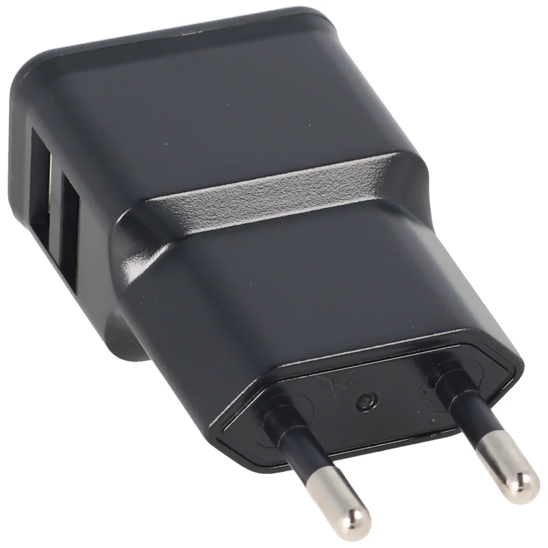 Goobay Dual USB-Ladegerät 2,4 A, 2x USB Ausgang, schwarz