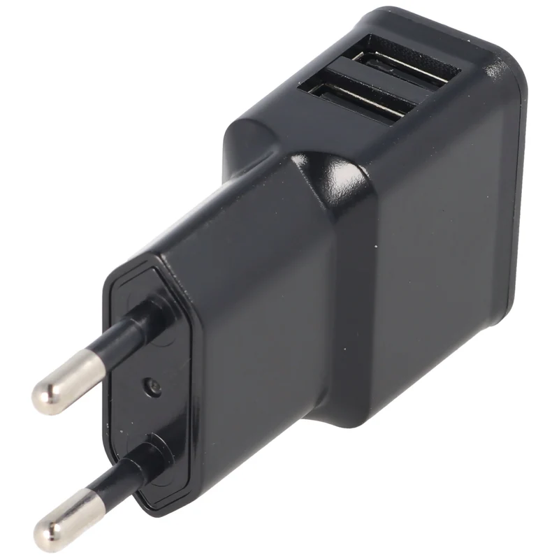 Goobay Dual USB-Ladegerät 2,4 A, 2x USB Ausgang, schwarz