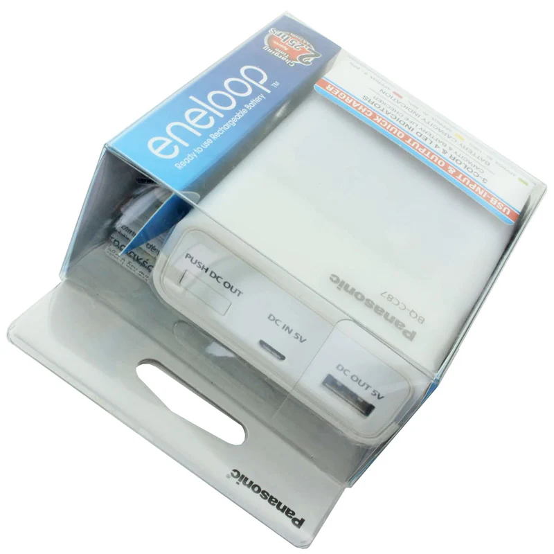 Panasonic eneloop BQ-CC87 USB Smart Charge Ladegerät für 4 NiMH Akkus Micro AAA und Mignon AA