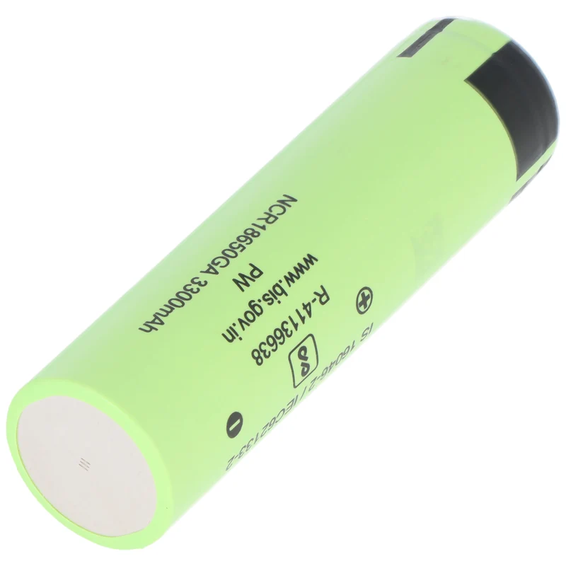 Panasonic NCR18650GA 3,6V - 3,7V 3300mAh Pluspol flach 65,3x18,3mm