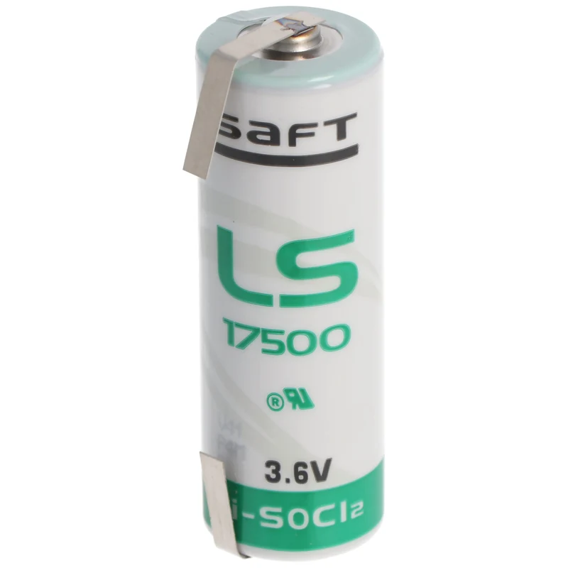 SAFT LS17500 Lithium Batterie , Size A, mit Lötfahne U-Form
