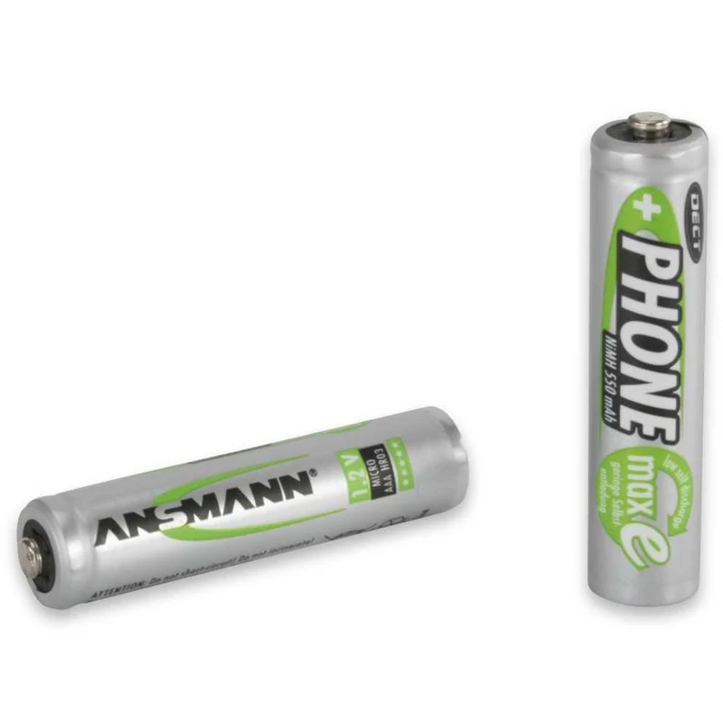 Ansmann DECT NiMH-Akku Micro 550mAh 2er Blister