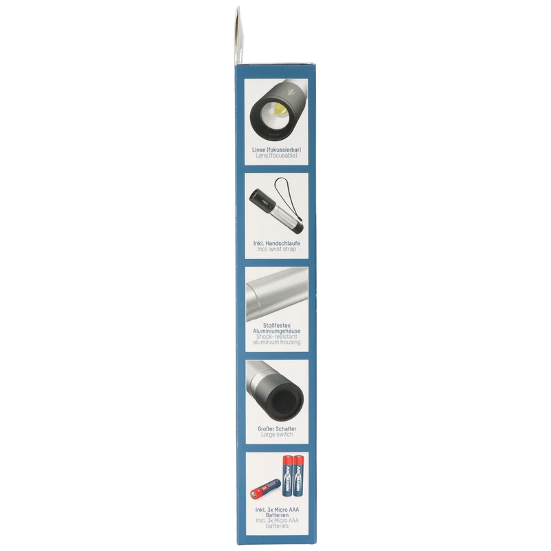Ansmann LED-Taschenlampe 275 Lumen, Daily Use Taschenlampe, AAA batteriebetrieben