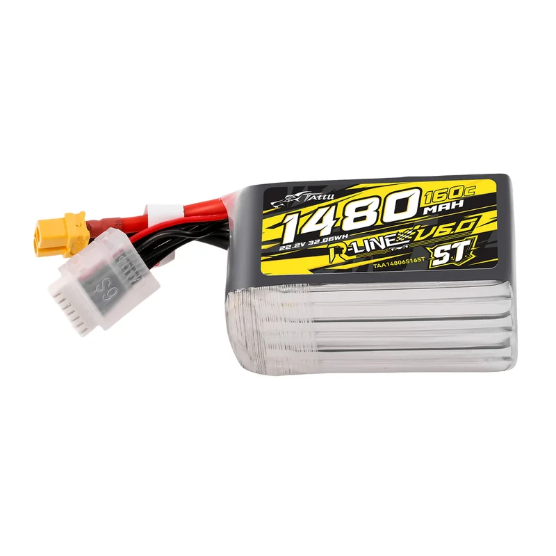 Tattu R-Line V6 1480mAh 6S 160C ST LiPo-Akku mit XT60