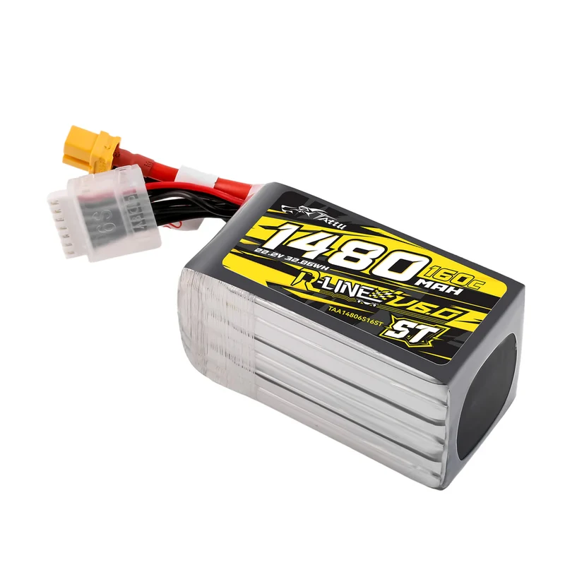 Tattu R-Line V6 1480mAh 6S 160C ST LiPo-Akku mit XT60