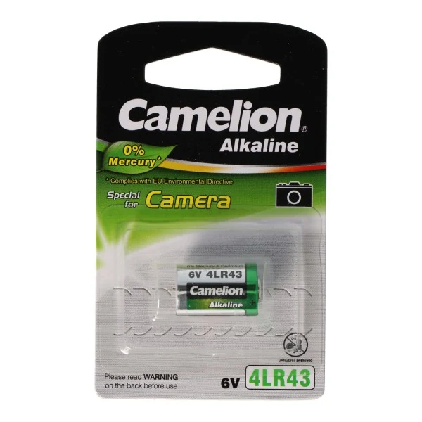 Camelion PX27 Alkaline Photo Batterie, 4AG12, 4LR43, 4NR43, EPX27 6Volt 12,7 x 20,5mm