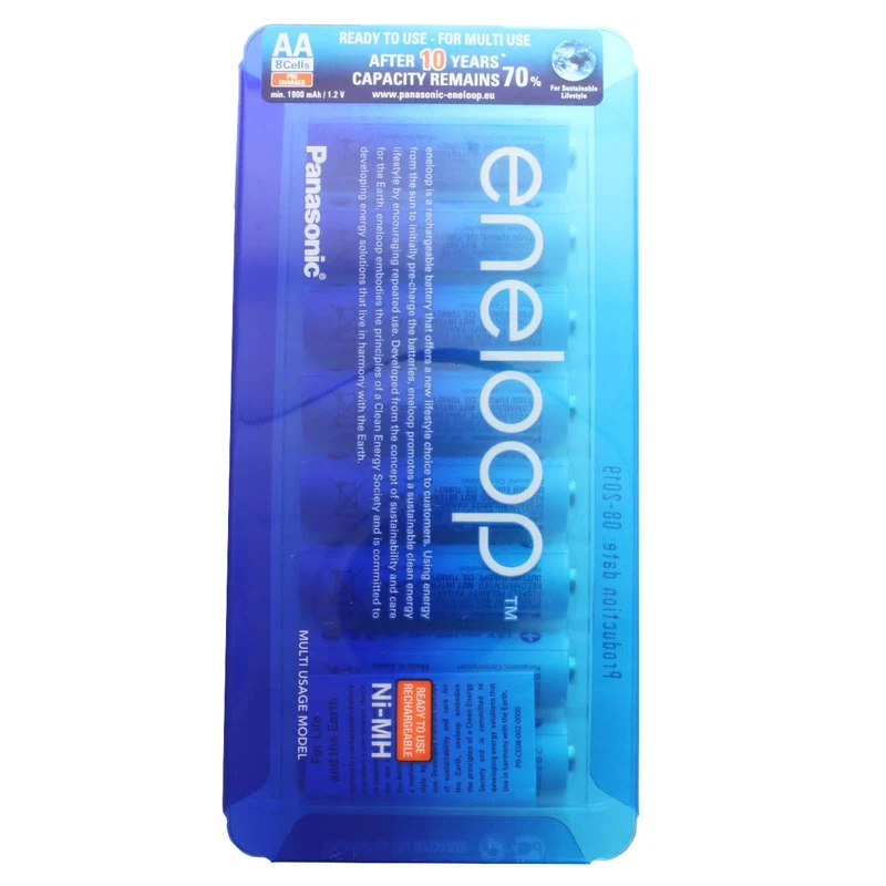 Panasonic eneloop Standard HR-3UTGB 8 Stück AA Mignon Akkus und Ansmann Powerline 8 Ladegerät