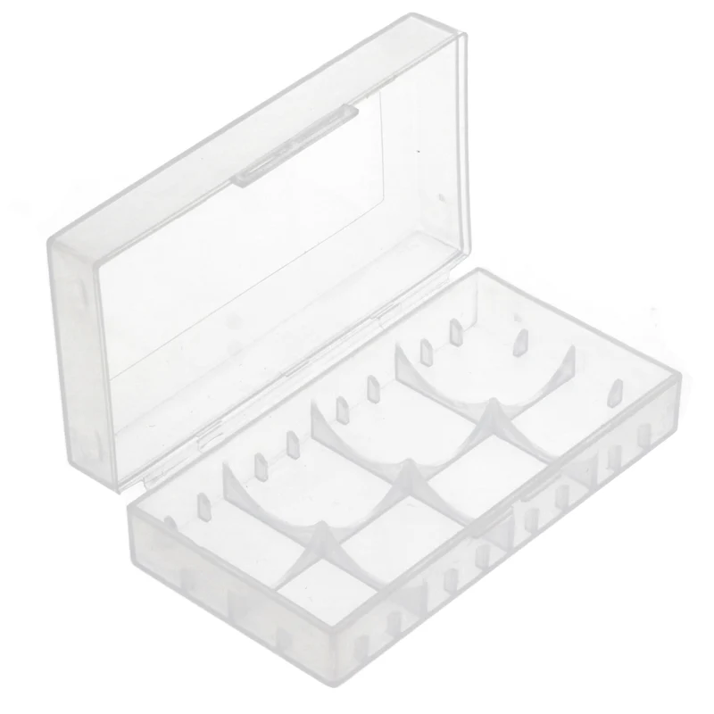 AccuCell Universal 4er Akkuschutzbox für CR123A Akku, CR 16340 oder 2 CR 18650 Akku, Batterien