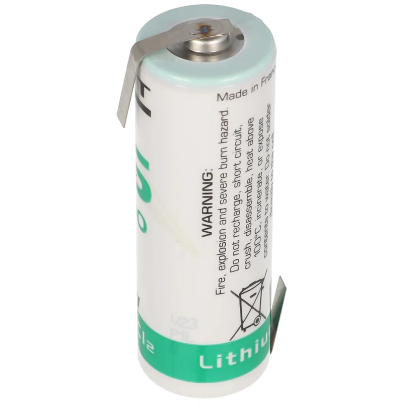 SAFT LS17500 Lithium Batterie , Size A, mit Lötfahne Z-Form