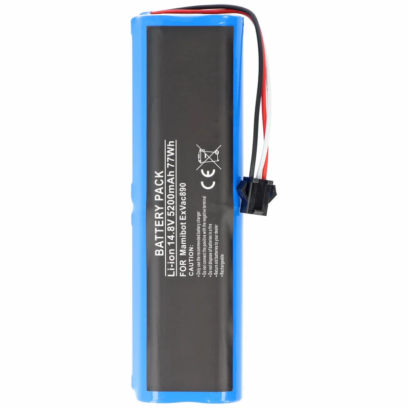AccuCell 5200mAh Akku passend für MAMIBOT eXVAC 890 Akkutyp SUN-INTE-279, 4INR19/66-2, 5200 mAh, 77wh