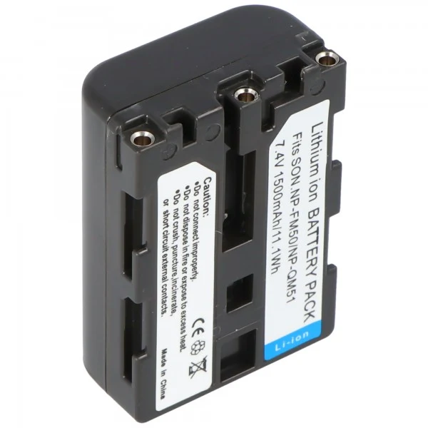 AccuCell Akku passend für Sony NP-QM50, Sony NP-QM51