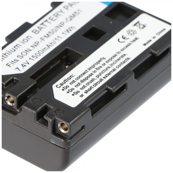 AccuCell Akku passend für Sony NP-QM50, Sony NP-QM51