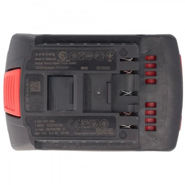 Original Bosch GSR 18 V-LI Akku 2607336815, 2607337263, 1600A004ZN mit 18 Volt und 5000mAh oder 6000mAh, auswählbar