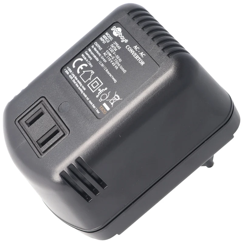 AccuCell Spannungswandler AC 220-240 V AC auf 110-120 V AC (max. 45W beachten)