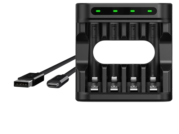 Xtar L4 – Intelligentes Ladegerät für Li-Ionen 1,5V NIMH und 1,2V Akkus AA/AAA