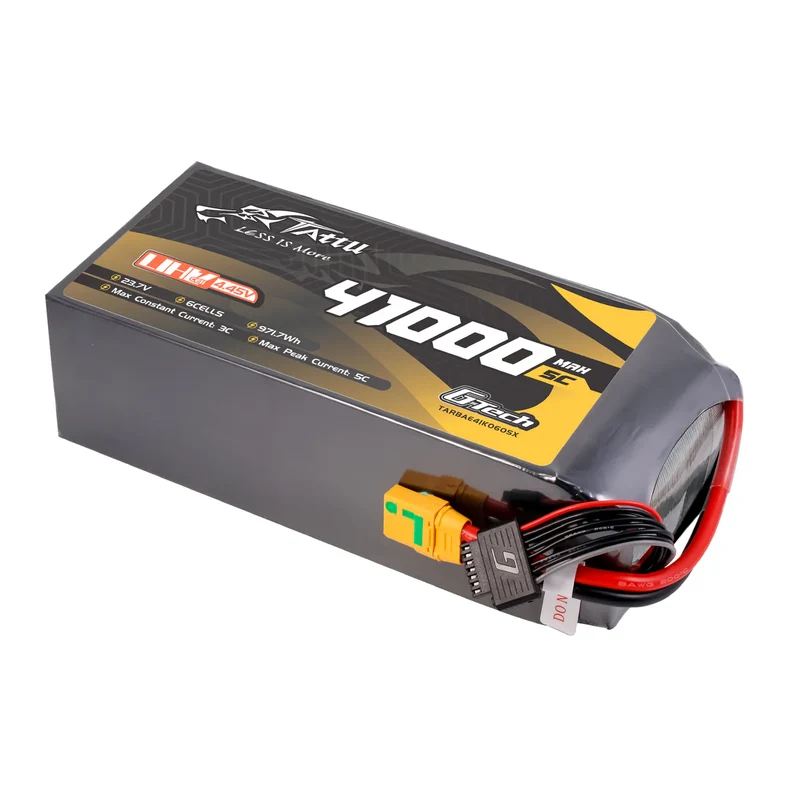 Tattu G-Tech Ultrahochspannung 41000mAh 5C 23,7V 6S1P XT90S-F Lipo-Akku