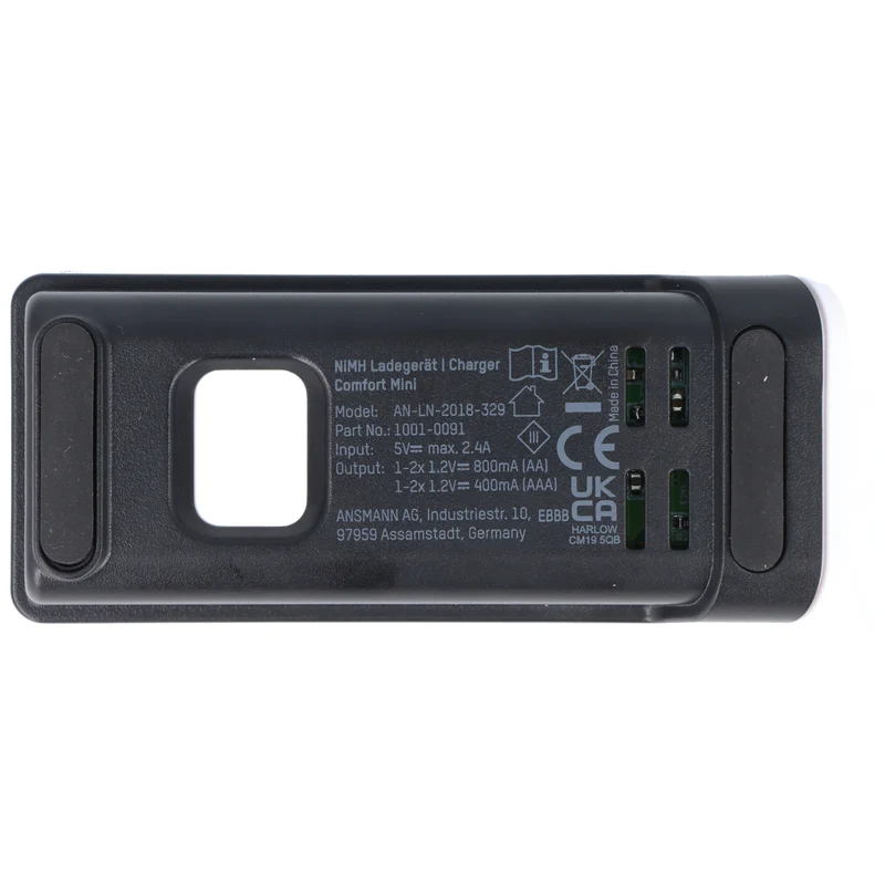 Ansmann Schnell-Ladegerät Comfort Mini für 1-2 NiMH Micro AAA, Mignon AA Akkus, USB Eingang