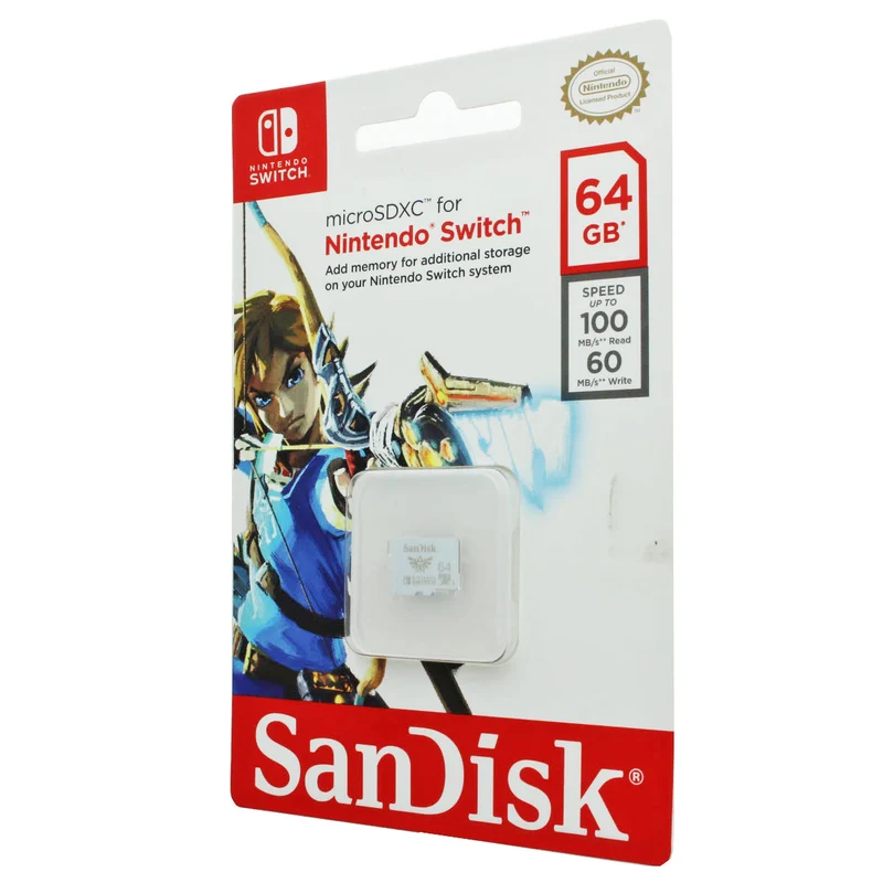 SanDisk MicroSDXC Speicherkarte für Nintendo Switch mit 64GB