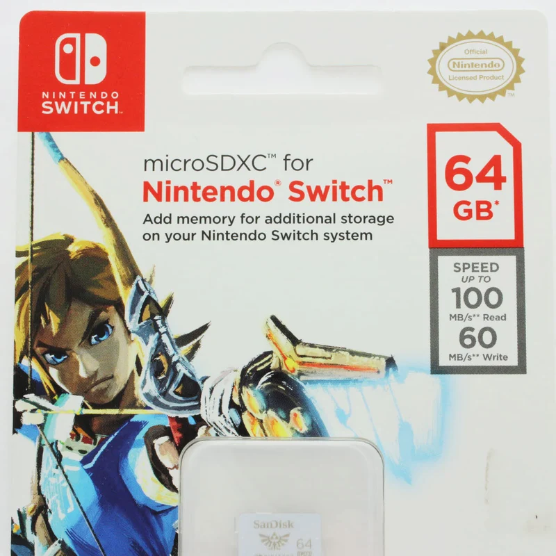 SanDisk MicroSDXC Speicherkarte für Nintendo Switch mit 64GB
