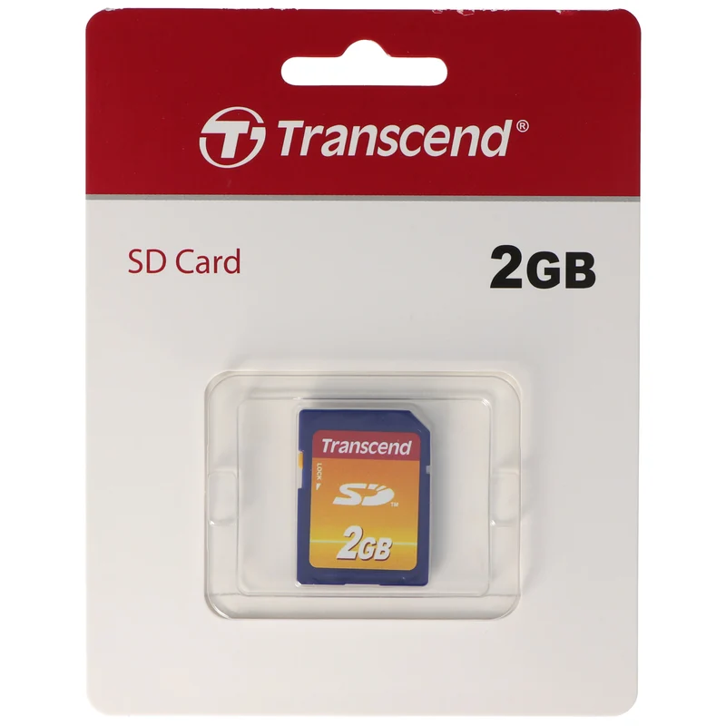 Transcend SD Karte 2GB Speicherkarte im Briefmarkenformat
