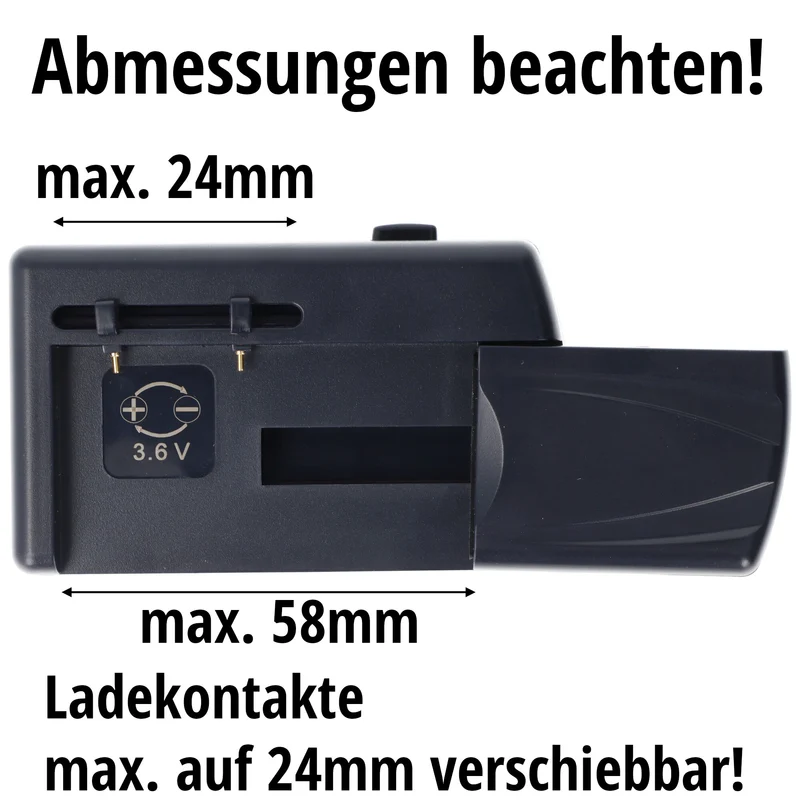AccuCell Universal Ladegerät für viele Handy Akku 3,6 bis 3,7V Smartphoneakkus