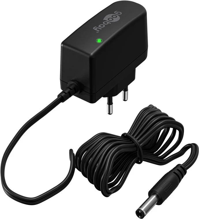 Goobay 12-V-Netzteil (12 W / 1,0 A) - mit DC-Stecker 5,5 mm x 2,1 mm