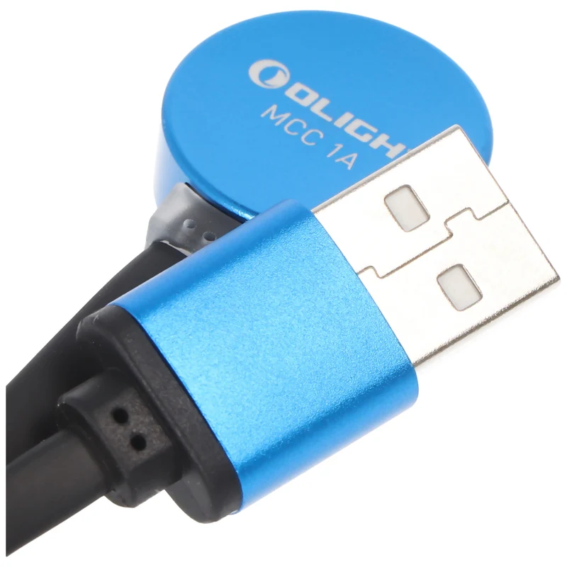 Olight MCC-1A magnetisches Ladekabel passend für M2R, S1R, S2R, H1R, Warrior X, MCC1A USB-Ladekabel