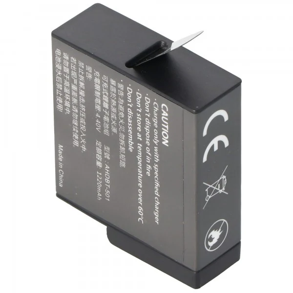AccuCell Akku passend für den GoPro Hero 5 Akku AABAT-001 Li-Ion 3,85 Volt