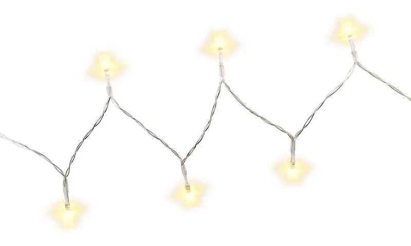 Goobay 10er LED-Lichterkette, batteriebetrieben - Stimmungsvolle Leuchtdekoration für den Innenbereich