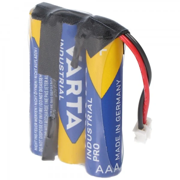 Varta Batteriepack 4,5V F1x3 Micro AAA mit Kabel und Stecker ersetzt Safe-O-Tronic 38400200, Steckertyp PHR-Serie