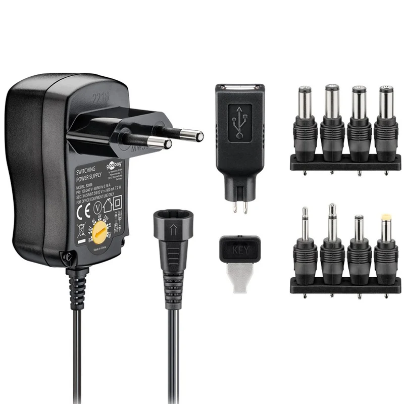 Goobay Universal Schaltnetzteil stabilisiert AC/DC Eco-Friendly mit 600