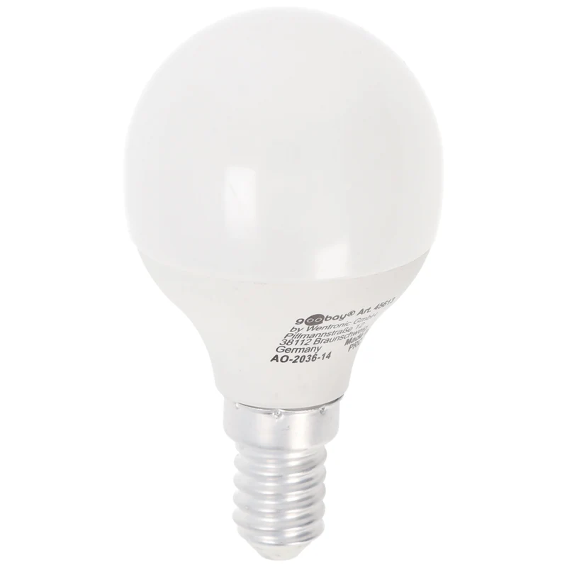 Goobay LED-Mini-Globe, 5 W - Sockel E14, warmweiß, nicht dimmbar