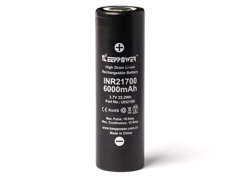 Keeppower INR21700 6000mAh 3,7V Li-ion Akku 12A (konstant)