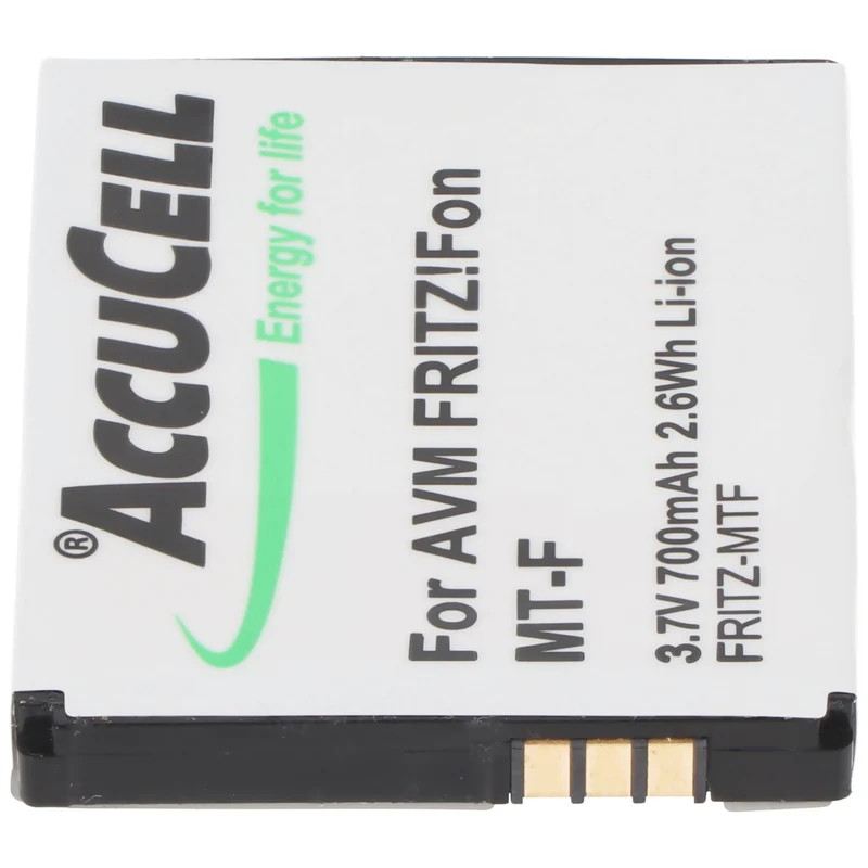AccuCell Akku passend für AVM FRITZ!Fon MT-F Akku, 312BAT016 AVM CT5 312BAT006